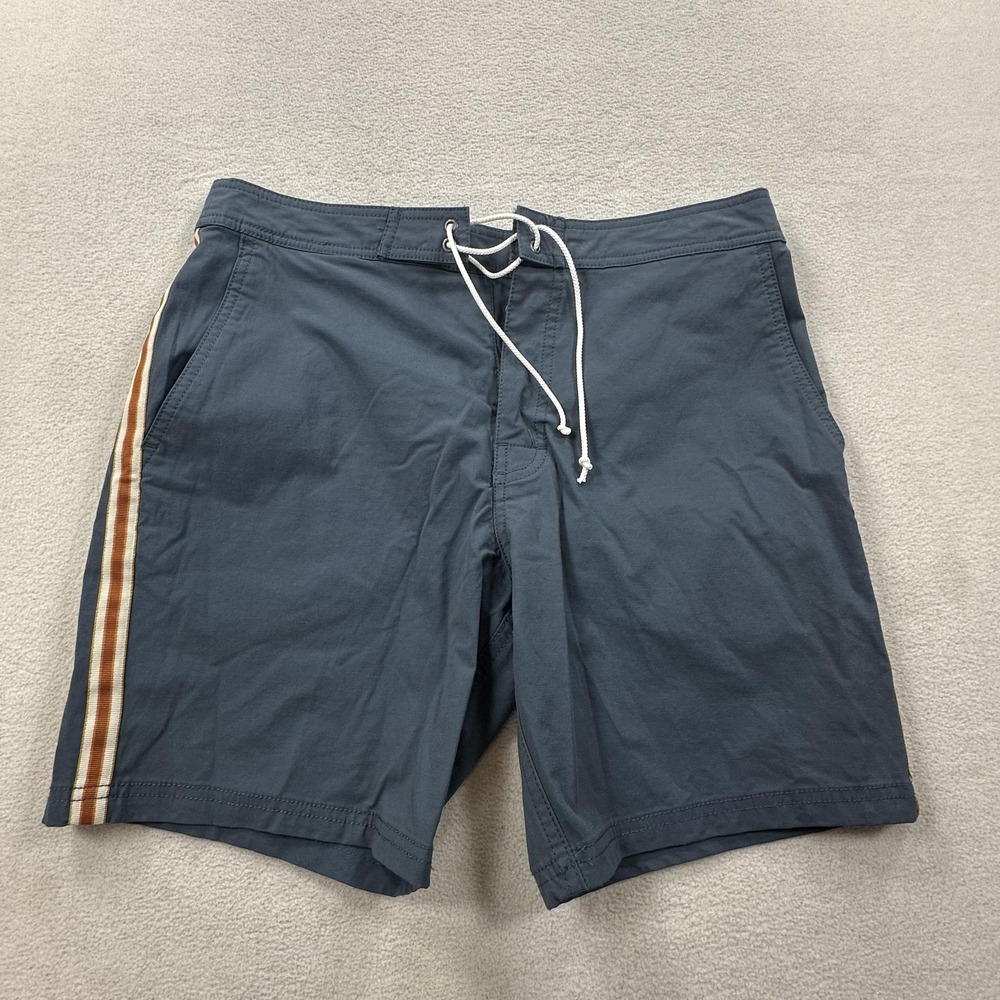 Kanvas by Katin Shorts Mens 29 Blue Heritage Board Swim Trunks Side Stripe Surf